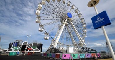 Resultado de imagem para Roda-gigante e tirolesa são opções de lazer e aventura no festival