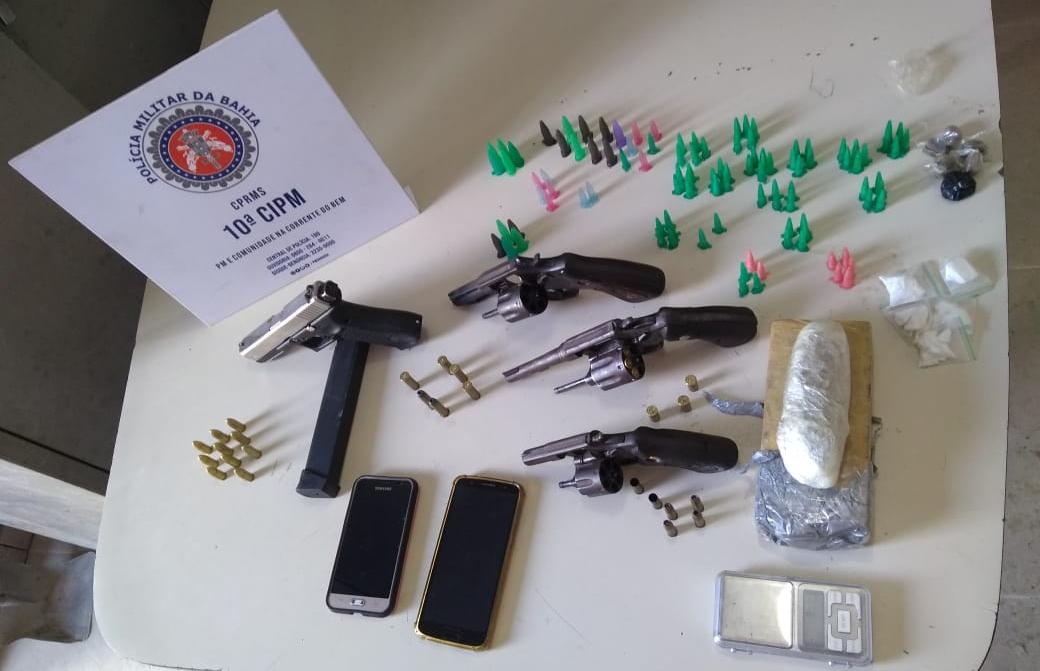 Ponto de venda de drogas desmontado em São Sebastião do Passé