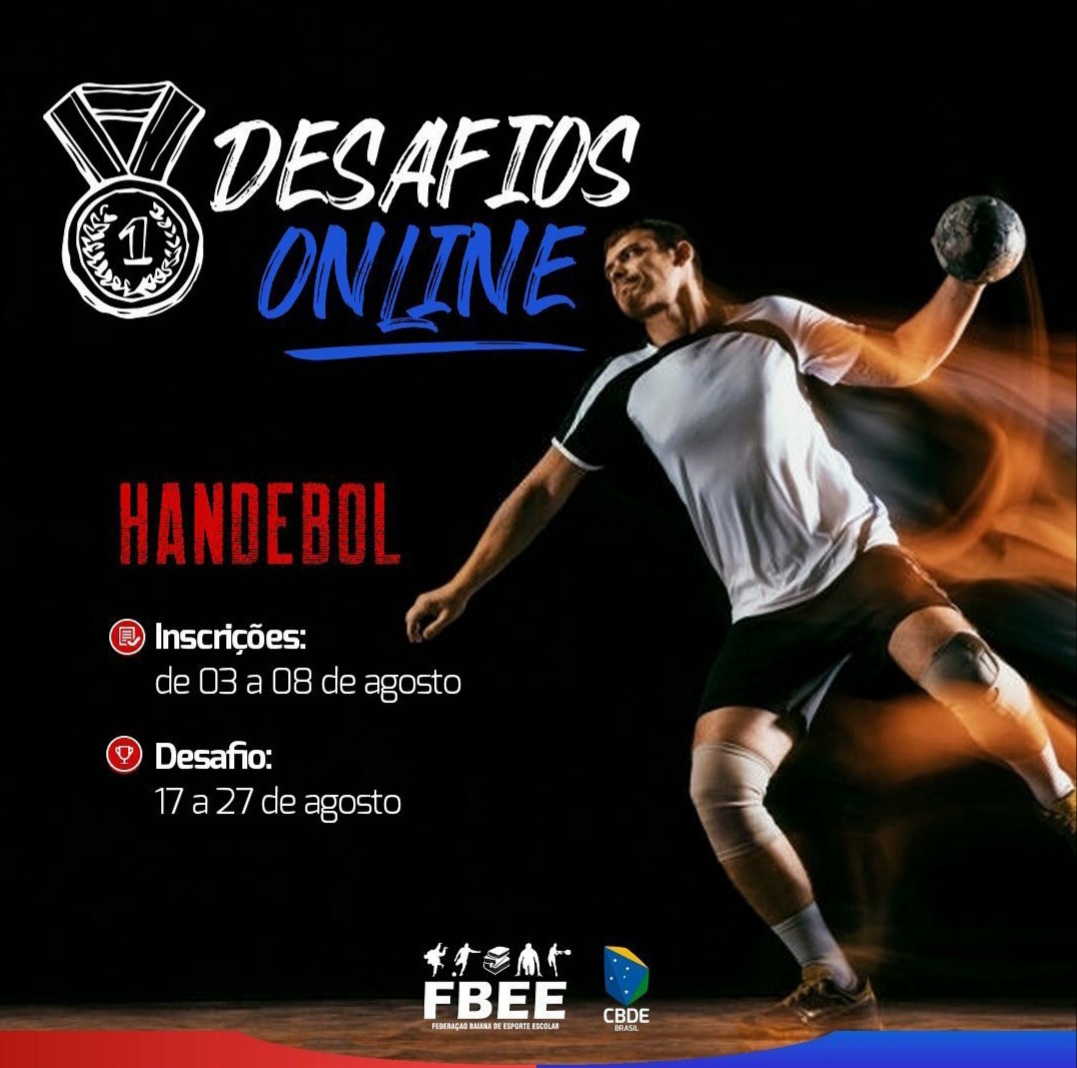 Desafio online de handebol escolar tem inscrições abertas