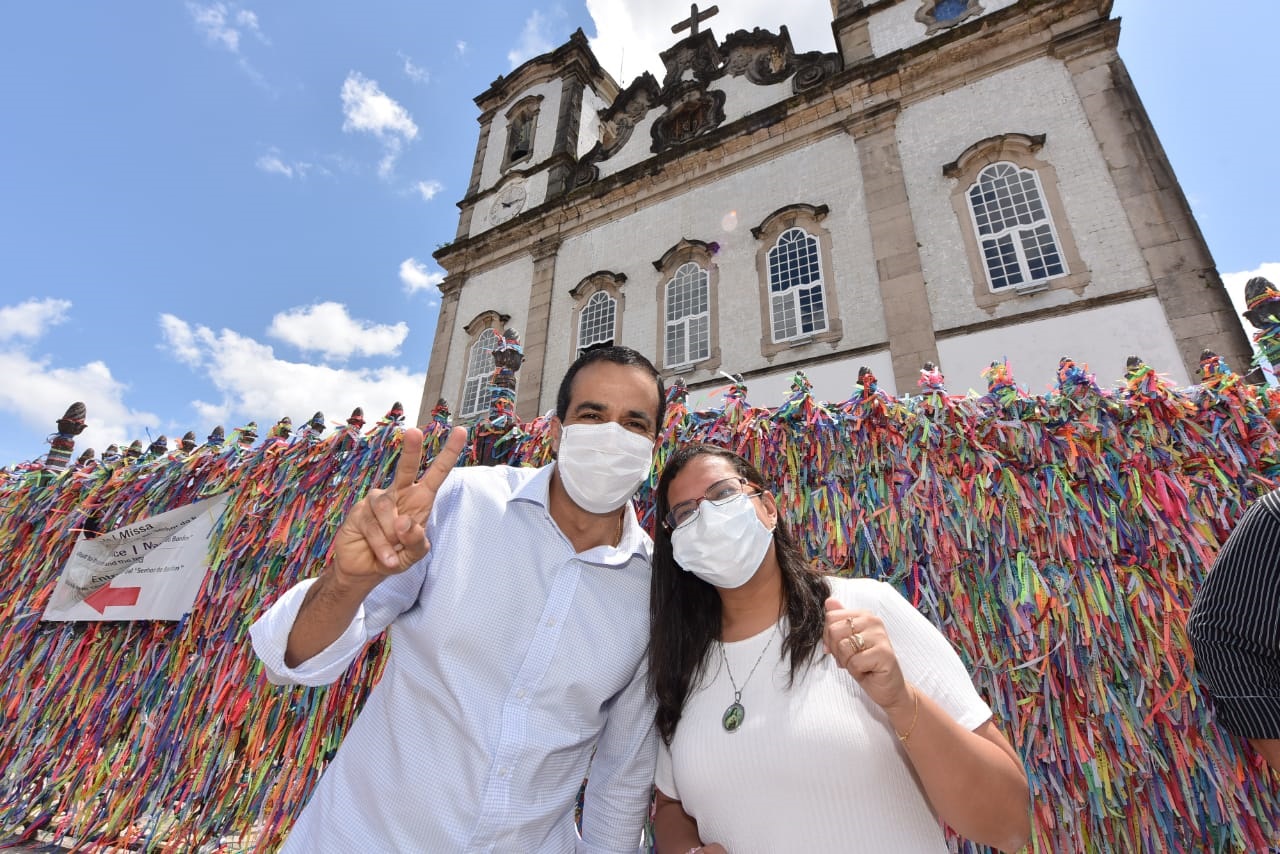 Bruno Reis abre campanha com missa na Basílica do Senhor do Bonfim