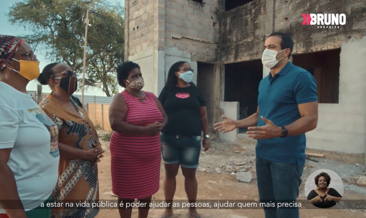 Em programa eleitoral, Bruno Reis destaca retomada de conjunto habitacional abandonado no Subúrbio
