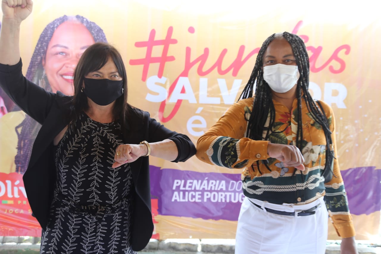 Alice e Olívia defendem pauta de combate à violência contra mulher