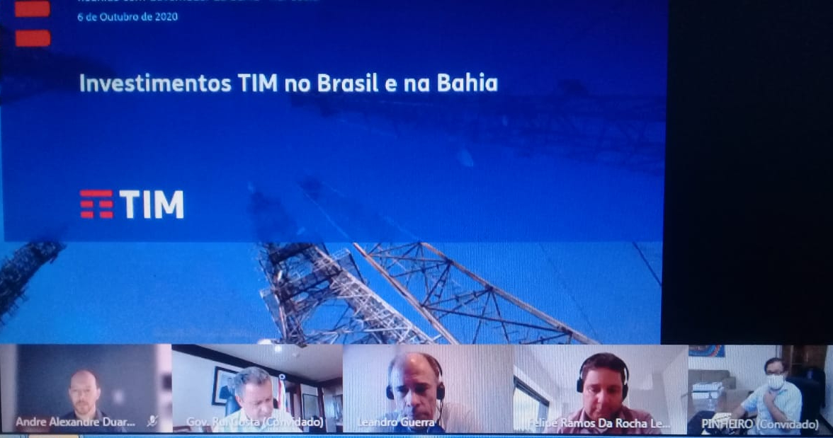 TIM apresenta ao Governo da Bahia plano de expansão de internet para mais 20 cidades
