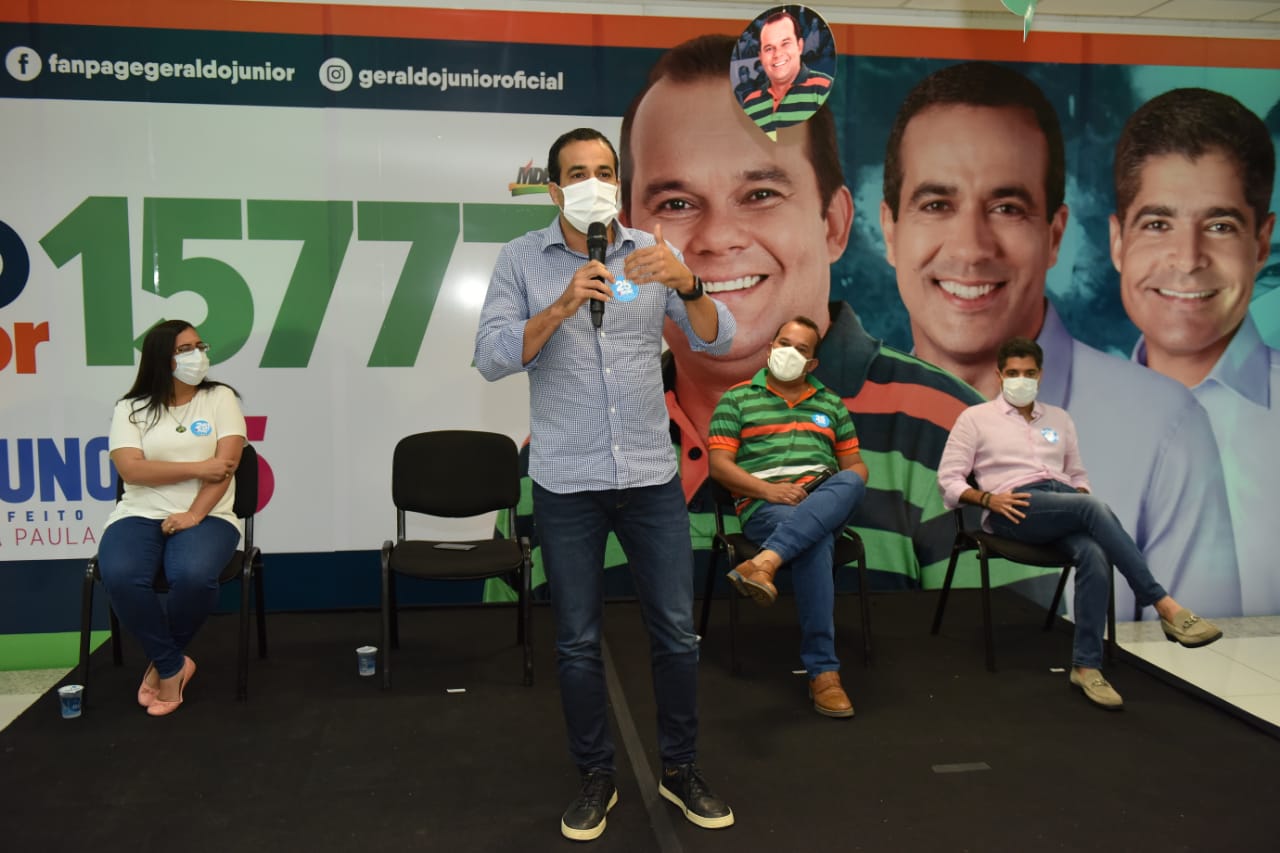 “Tenho as pessoas ao meu lado para defender nosso legado”, diz Bruno Reis em evento de Geraldo Júnior