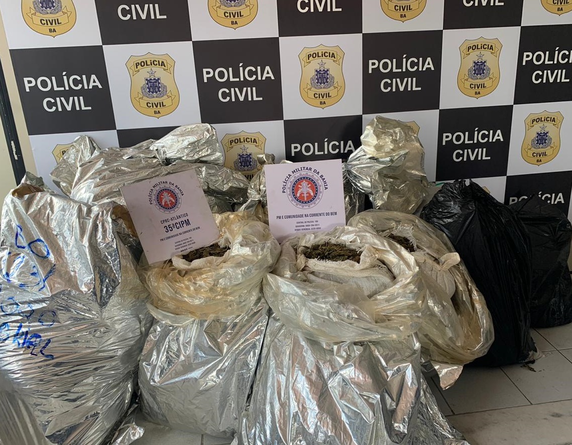 Suspeito é preso com mais 400 quilos de maconha em Jauá