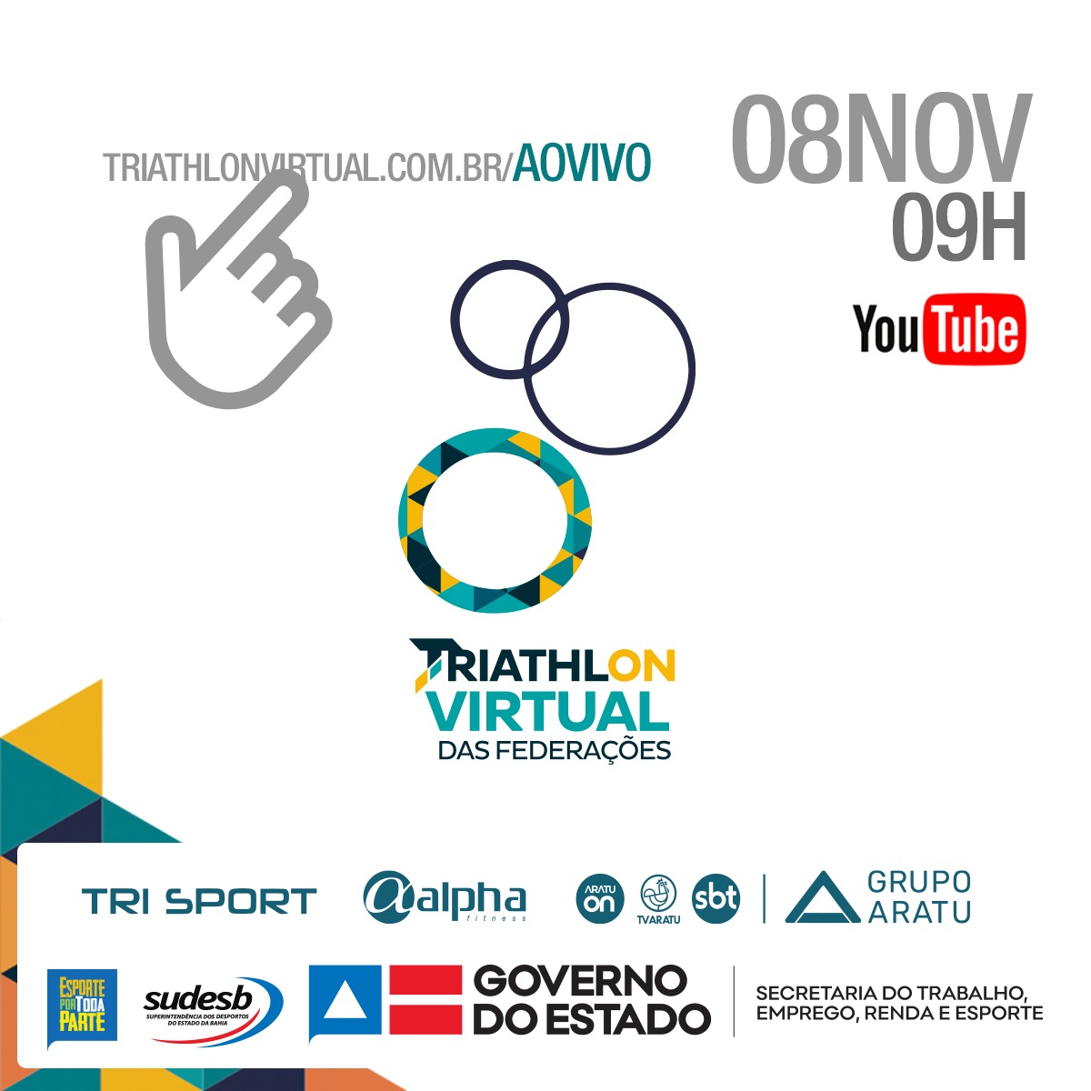 Atletas de Triatlhon têm até 6h de domingo para se inscrever em competição nacional virtual