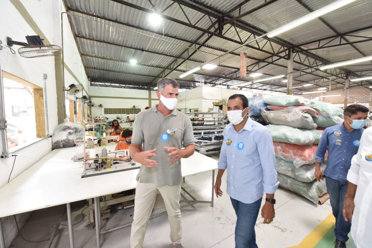 Bruno Reis visita Parque Industrial Moradas da Lagoa e reforça compromisso de gerar empregos