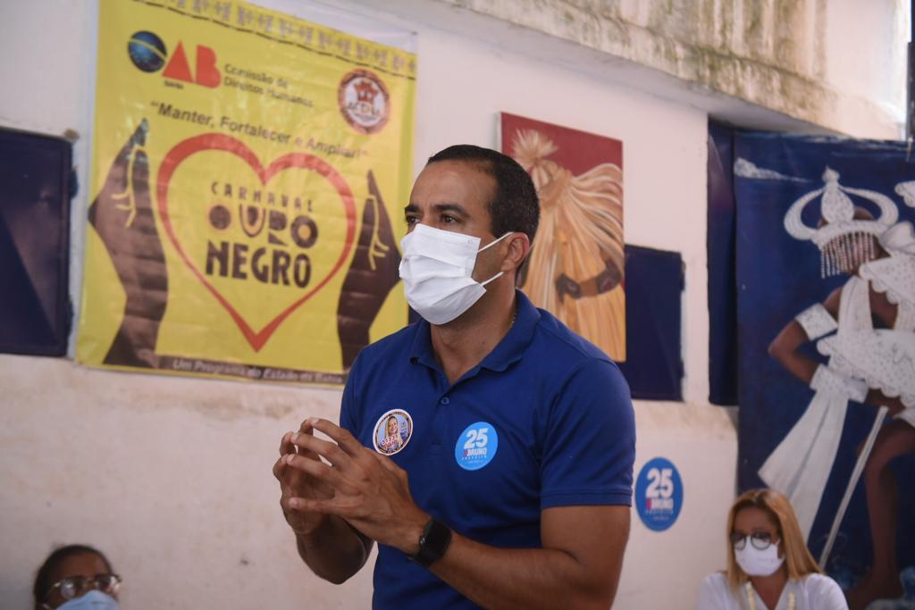 Bruno Reis recebe apoio de associação que reúne entidades carnavalescas de matriz africana