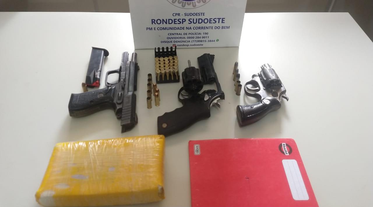 Rondesp Sudoeste prende trio armado em Vitória da Conquista