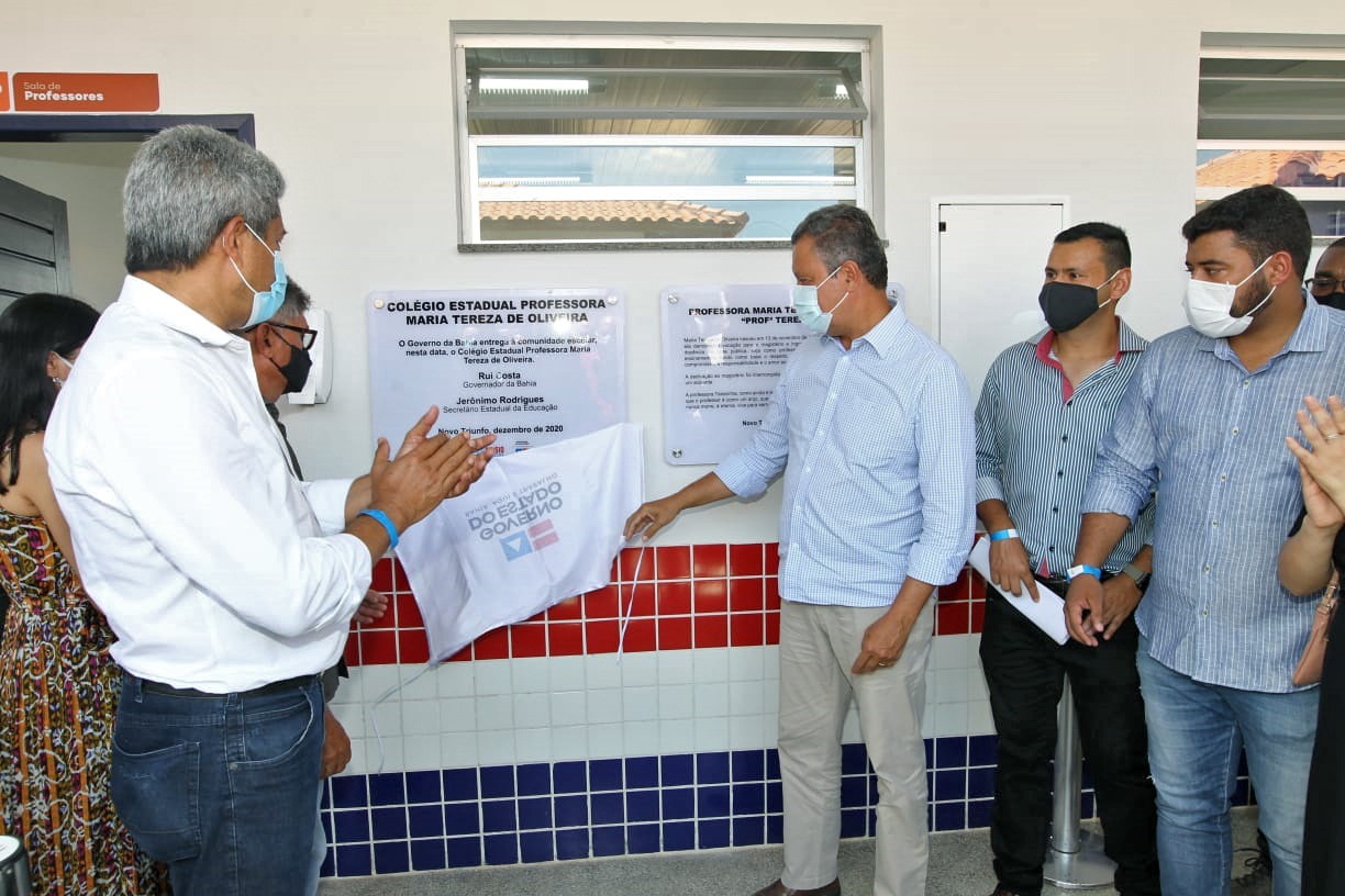Governador Rui Costa entrega investimento de R$ 3,5 milhões em nova unidade escolar de Novo Triunfo