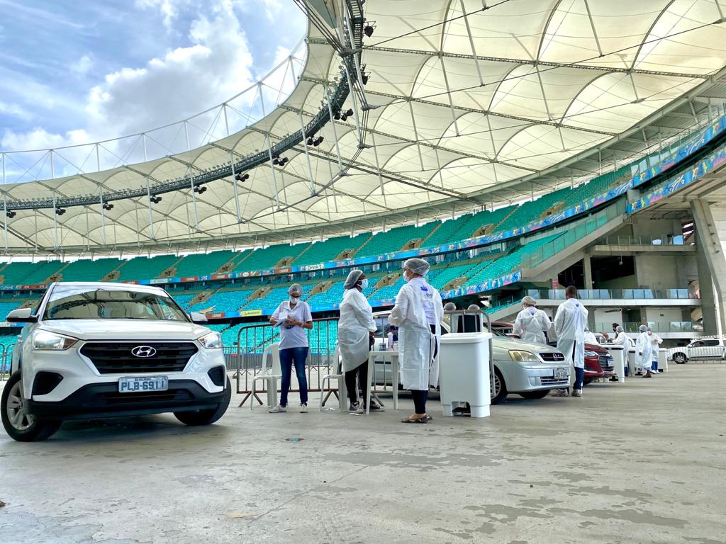 Vacinação contra o novo coronavírus confirma a importância da Arena Fonte nova para a população de Salvador e da Bahia