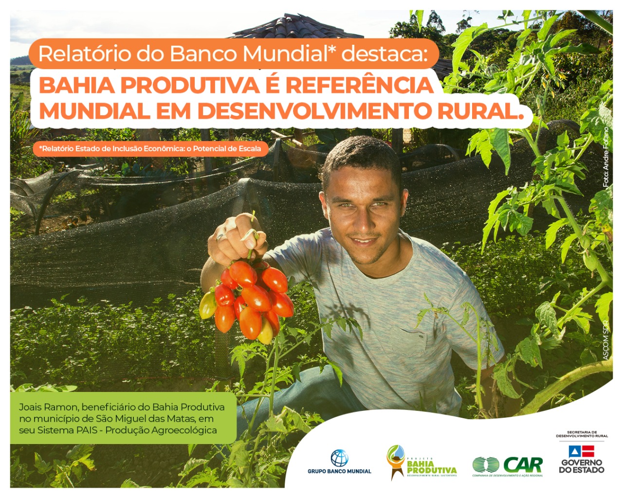 Experiência do Bahia Produtiva é inserida em Relatório de Inclusão Econômica do Banco Mundial