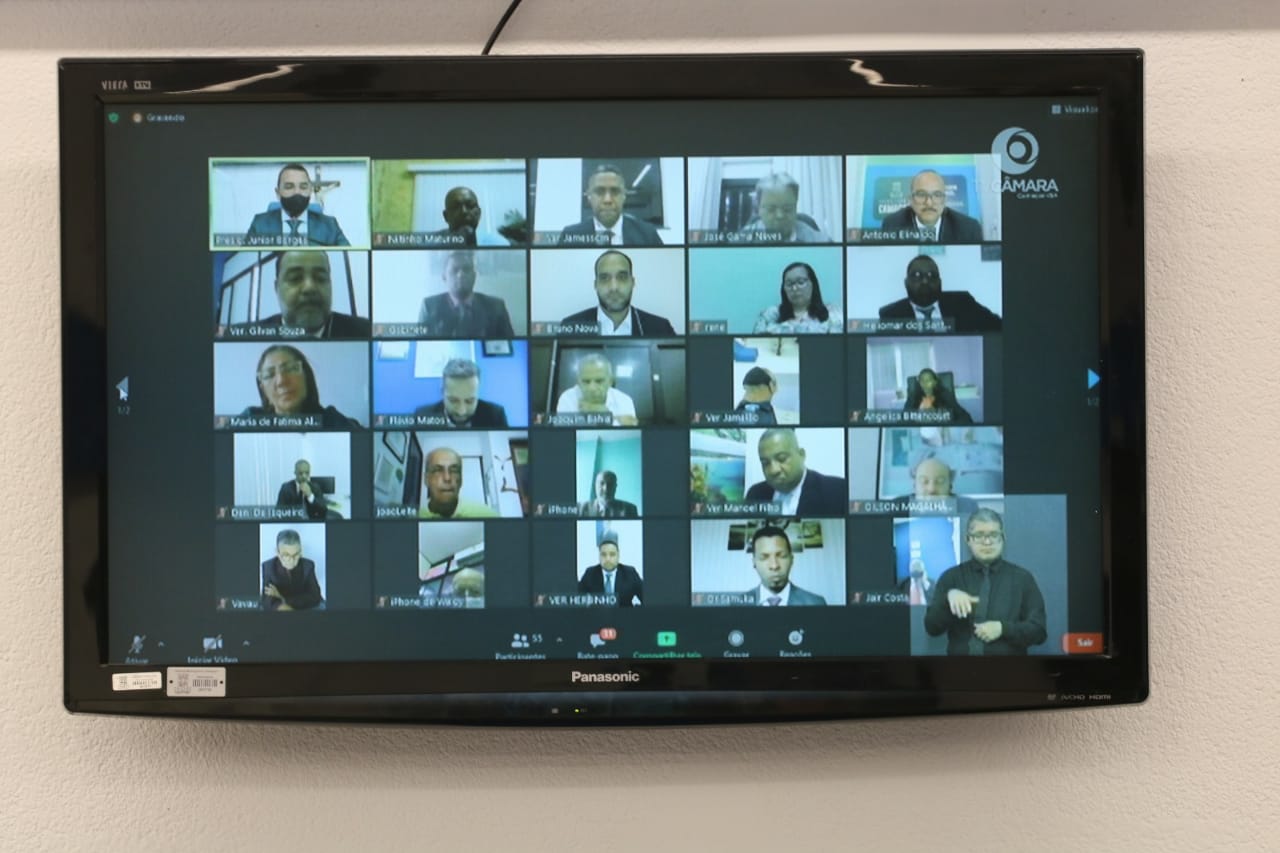 Em sessão virtual, Câmara de Camaçari inicia trabalhos legislativos de 2021