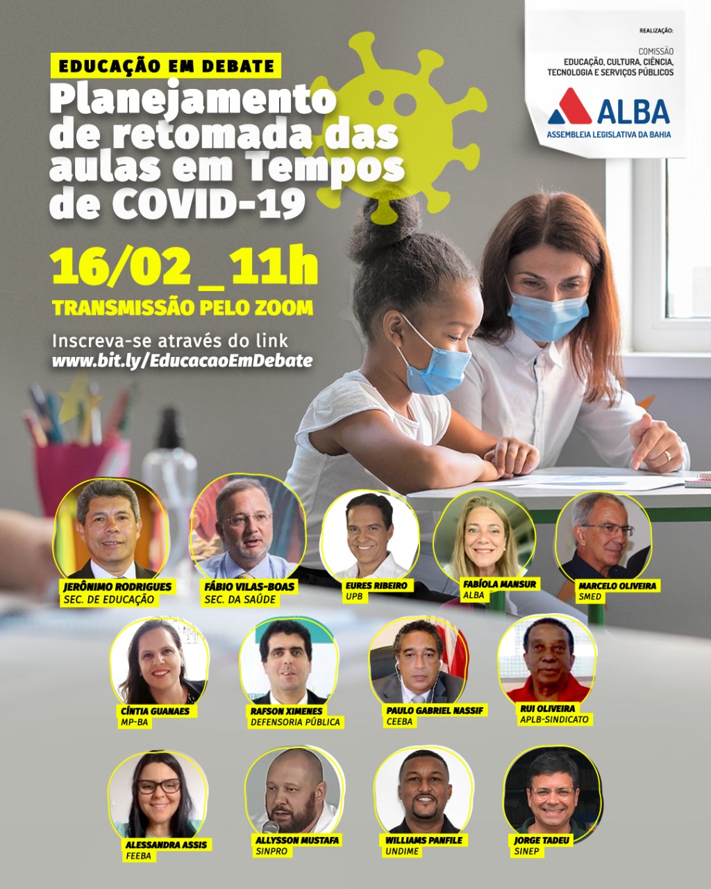 Audiência Pública debate planejamento de retomada das aulas presenciais na Bahia