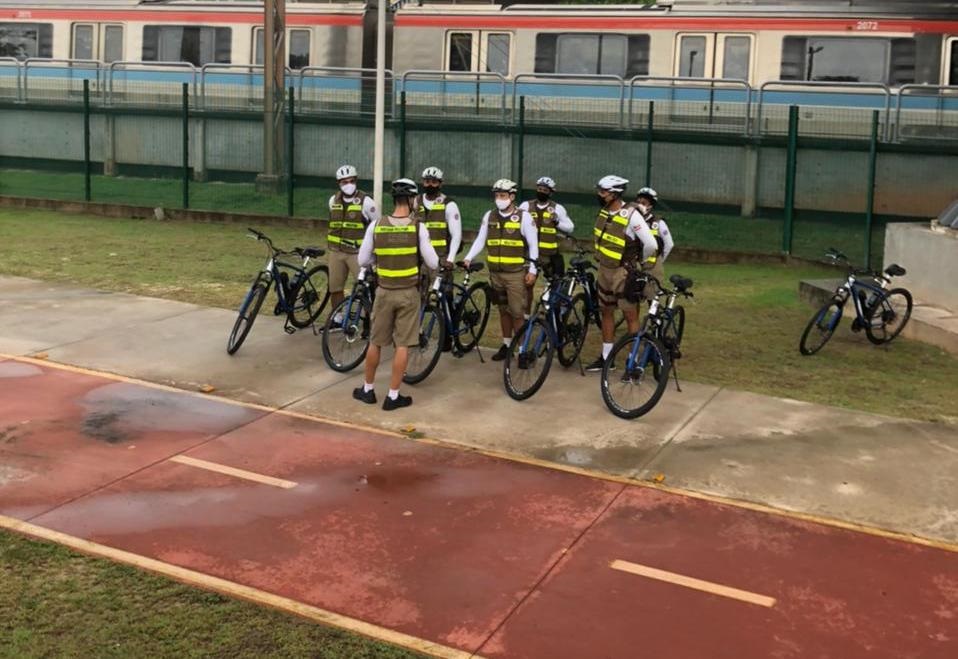 Polícia Militar reforçou o policiamento nas ciclovias próximas ao metrô