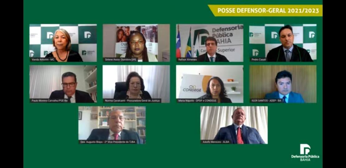 Adolfo Menezes participa da posse de Ximenes na Defensoria e defende ampliação do lockdown até a próxima segunda-feira