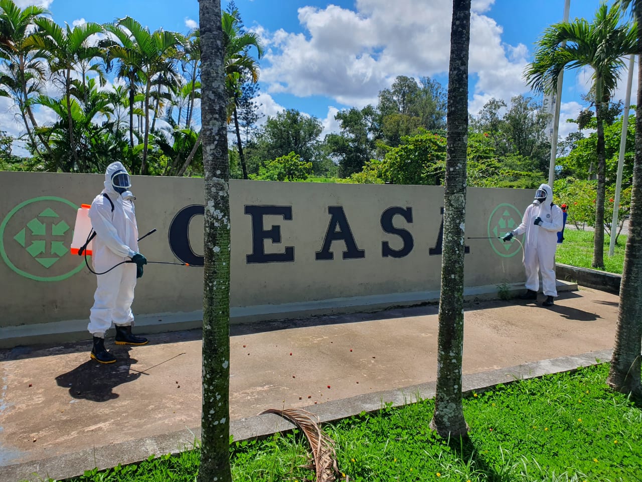 Ceasa passa por desinfecção no final de semana
