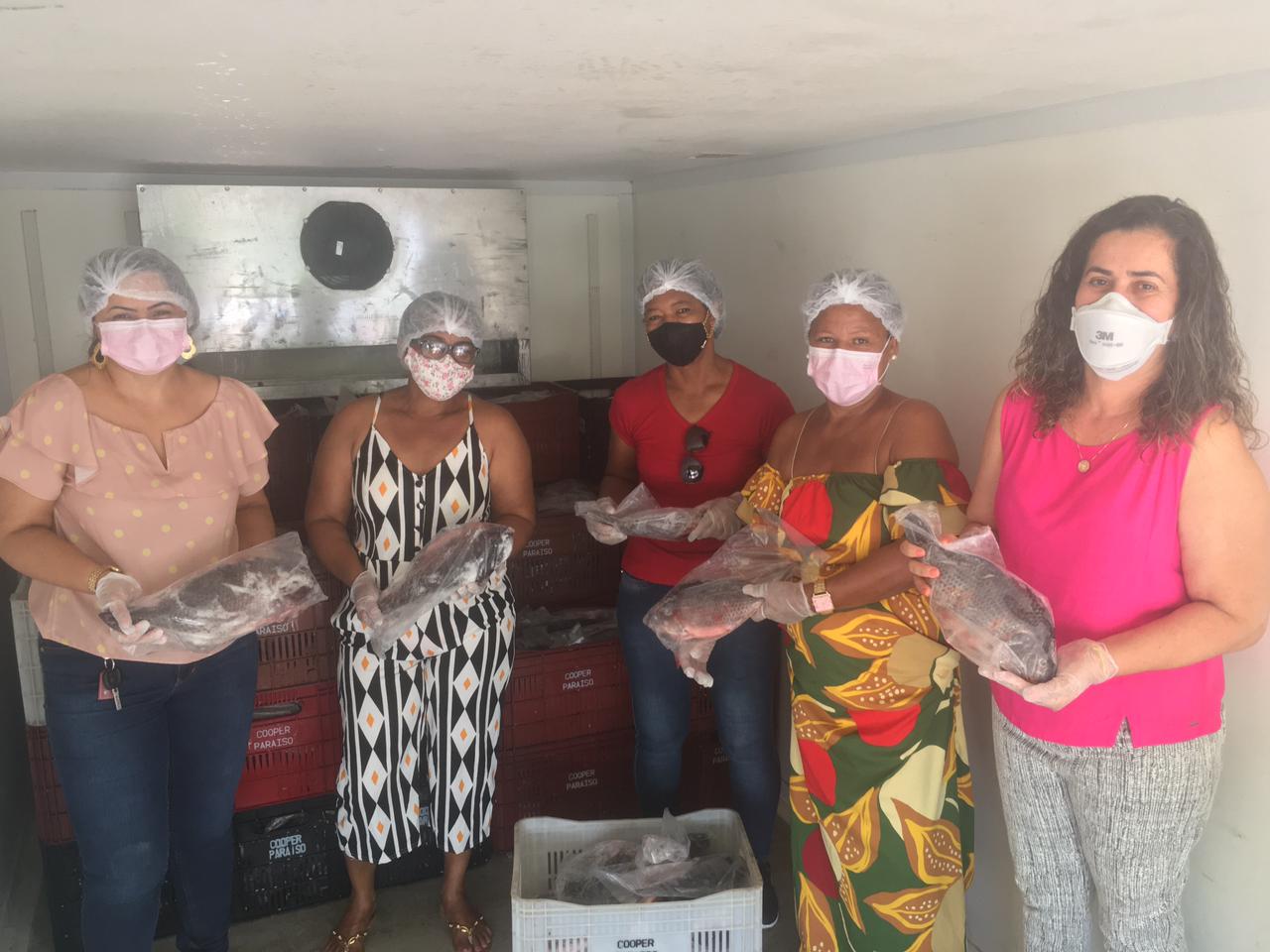 Comercialização de 7,7 toneladas de peixe gera renda para piscicultores de Sobradinho e Capim Grosso