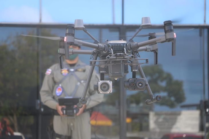 Bombeiros e Polícia Militar  recebem drones com transmissão de imagem on line