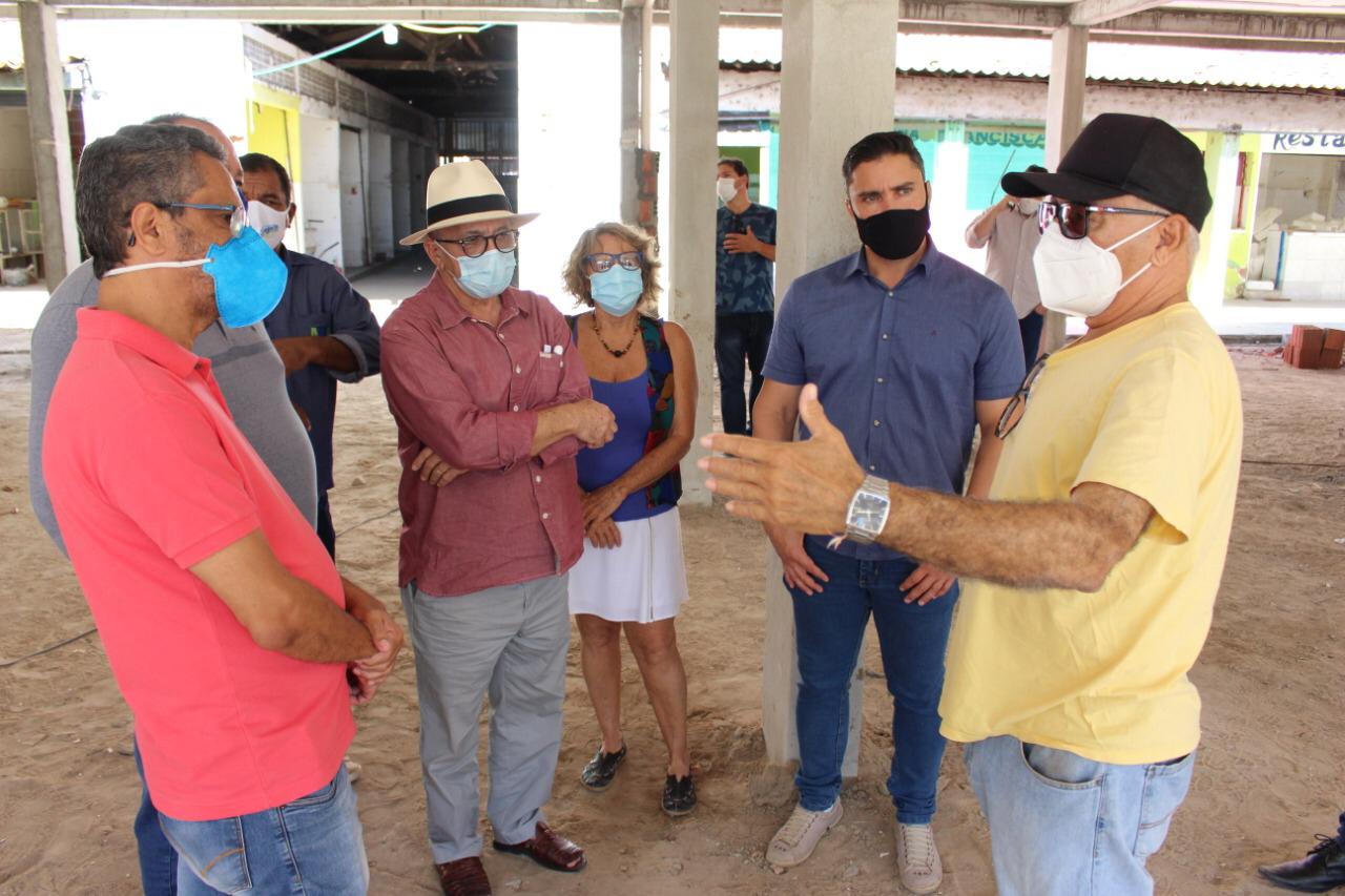Equipe da SDR realiza visita técnica às obras do Mercado Municipal e Empório da Agricultura Familiar em Juazeiro