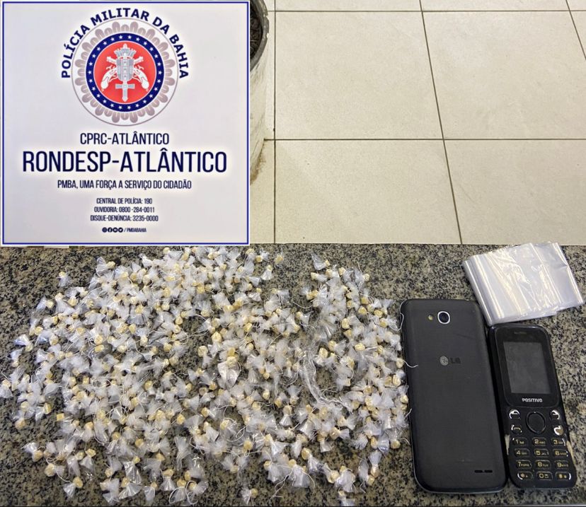 Rondesp Atlântico intercepta chefe do tráfico com entorpecentes