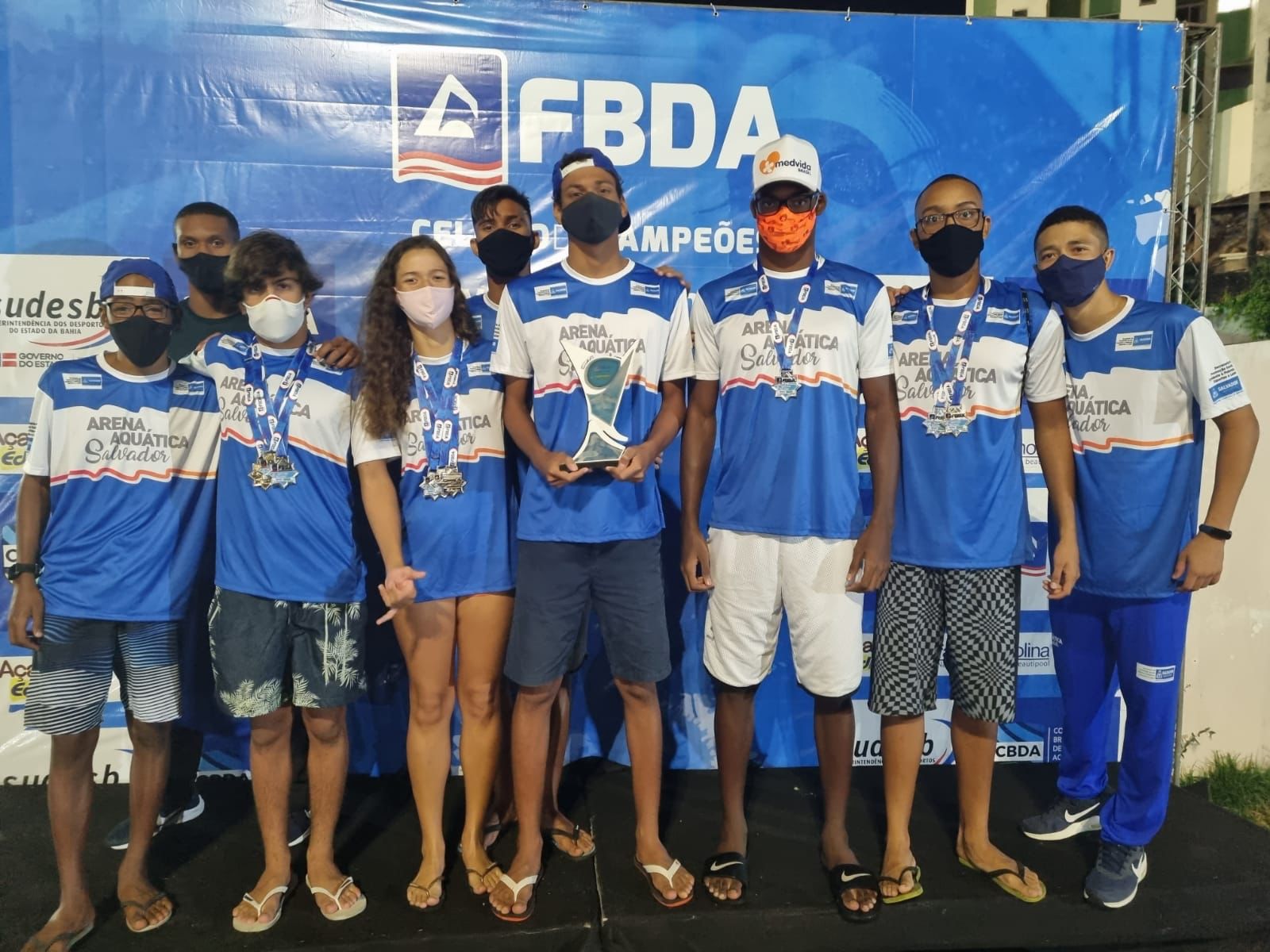 Equipe da Arena Aquática de Salvador conquista pódio em campeonato da FBDA