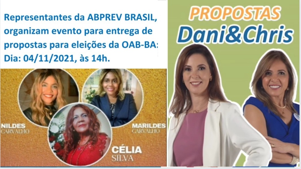 Representantes da ABPREV BRASIL, organizam evento para entrega de propostas para eleições da OAB-BA