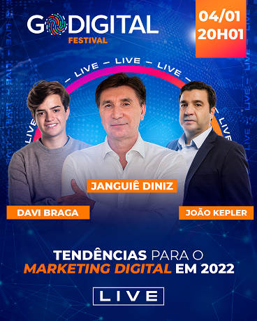 GoDigital Festival oferece série de lives gratuitas com palestrantes