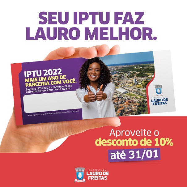 Contribuintes têm até a próxima segunda-feira (31) para pagar cota única do IPTU com desconto de 10%