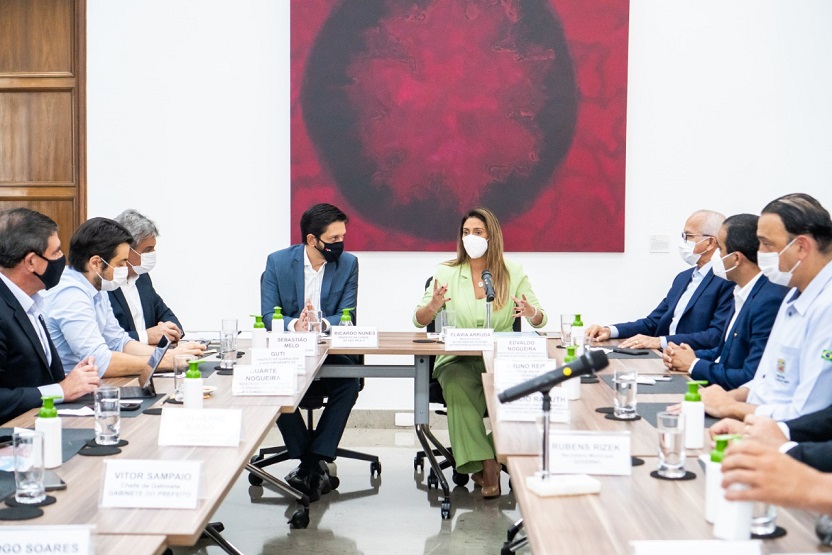 Bruno Reis participa de reunião sobre transporte público em São Paulo