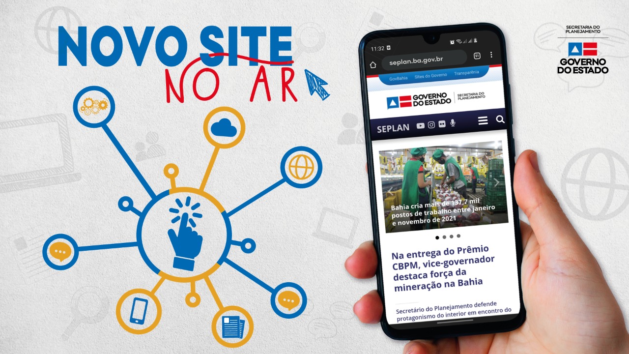 Novo site da Seplan traz maior conectividade com a população e com a imprensa