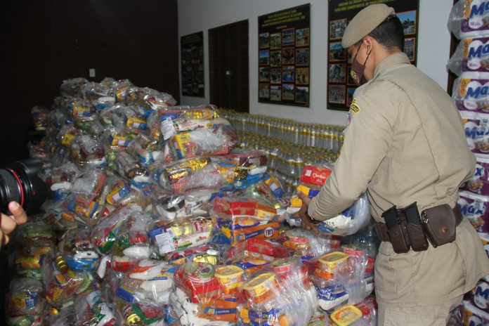 Rondesp RMS doa mais sete toneladas de alimentos para vítimas das chuvas