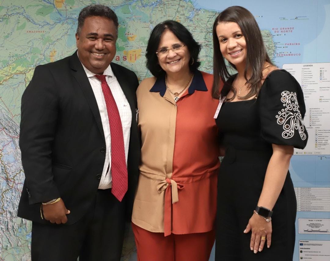 Leandro Guerrilha se reúne com ministra para pedir apoio em ações sociais para Bahia