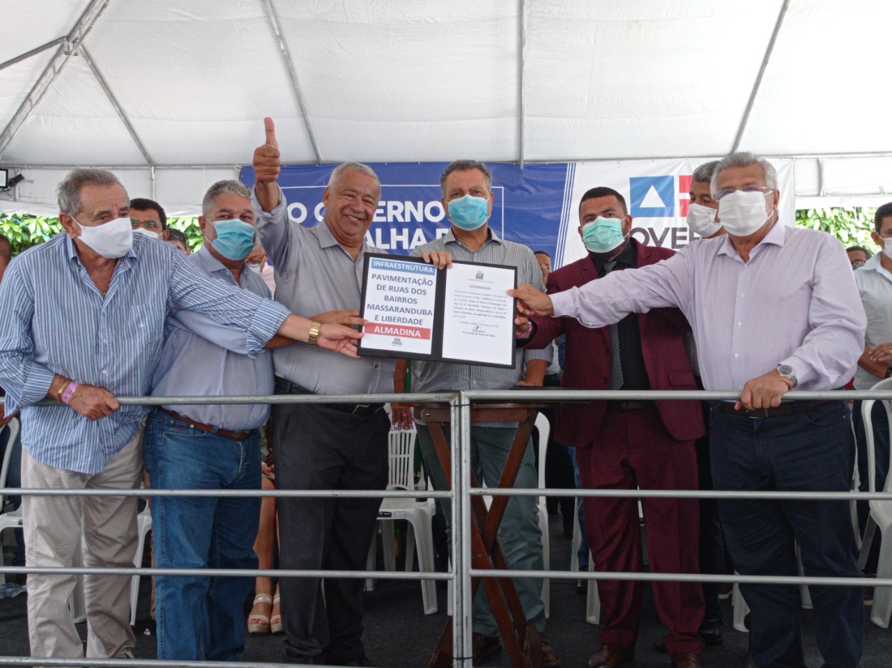 No aniversário de Almadina, Rui anuncia recuperação de rodovia e outros investimentos