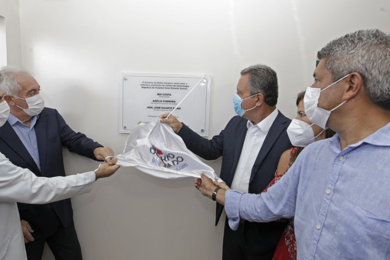 Rui inaugura novo Centro de Hemorragia Digestiva do Hospital Geral Roberto Santos, que atenderá até mil pacientes por mês