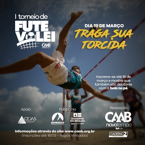 I Torneio de Futevôlei CAAB será neste sábado (19)