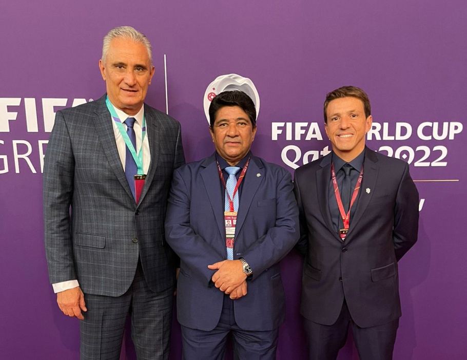 Presidente Ednaldo Rodrigues acompanha sorteio da Copa do Mundo