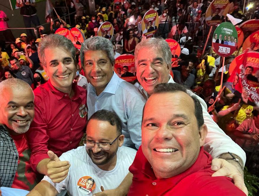Em Feira de Santana, Jerônimo mostrou força do time de Lula, afirma Robinson Almeida 