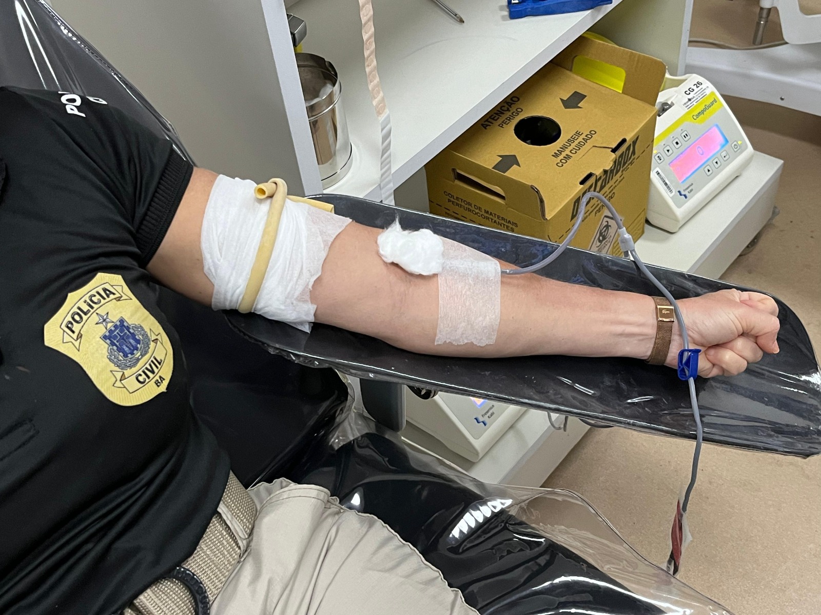 Polícia Civil adere à campanha da Hemoba para reforçar estoques de sangue no verão