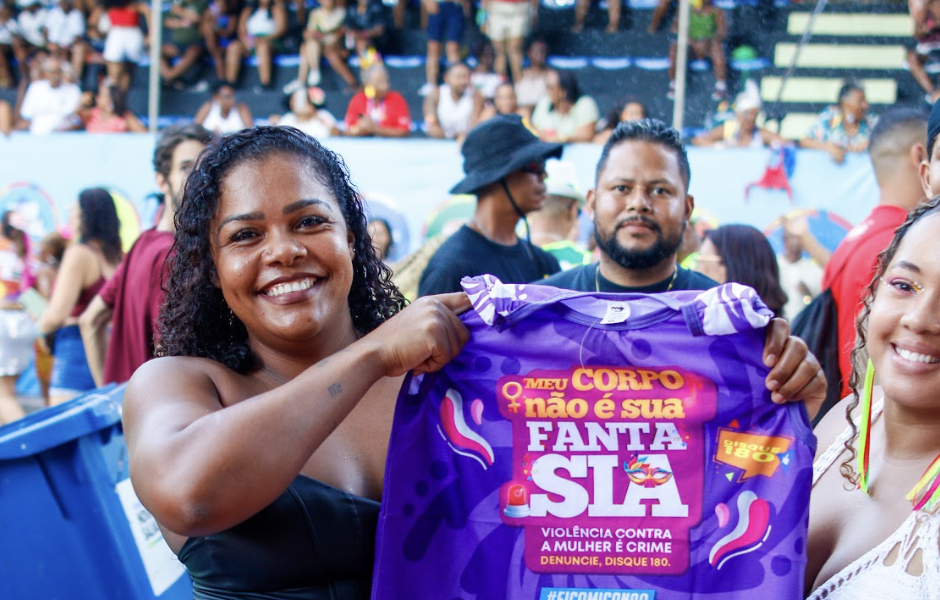 “Meu Corpo Não é Sua Fantasia” realiza nova blitz no Carnaval de Salvador e reforça proteção à mulher