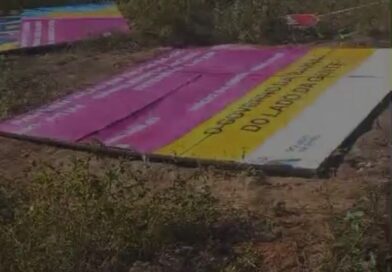 Secretário denuncia atos de vandalismo em placas de obras realizadas pelo Governo do Estado