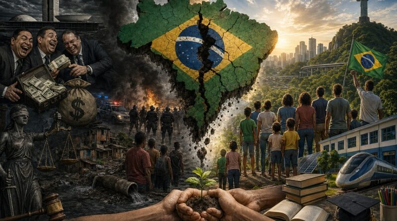 O BRASIL AFUNDA… E A SOCIEDADE FINGE NÃO SER RESPONSÁVEL