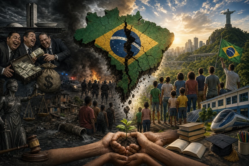 O BRASIL AFUNDA… E A SOCIEDADE FINGE NÃO SER RESPONSÁVEL