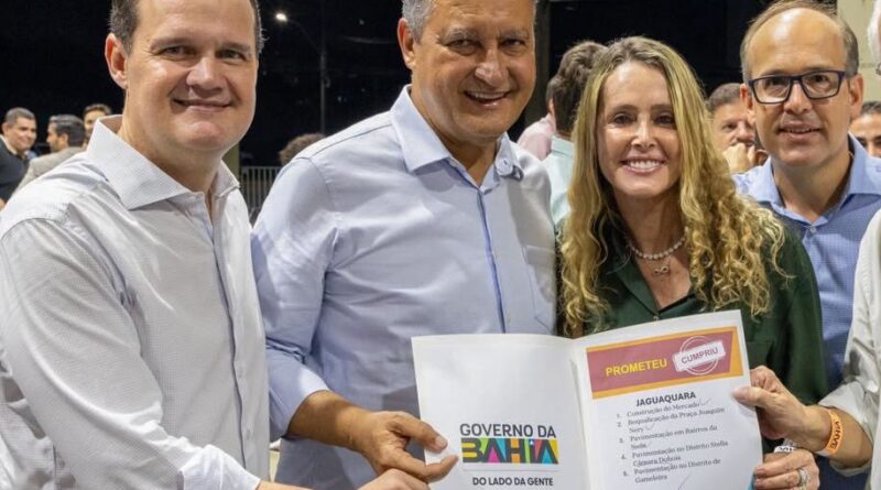 Prefeita de Jaguaquara declara apoio a Júlio Pinheiro: “Ajudou muito a nossa cidade”