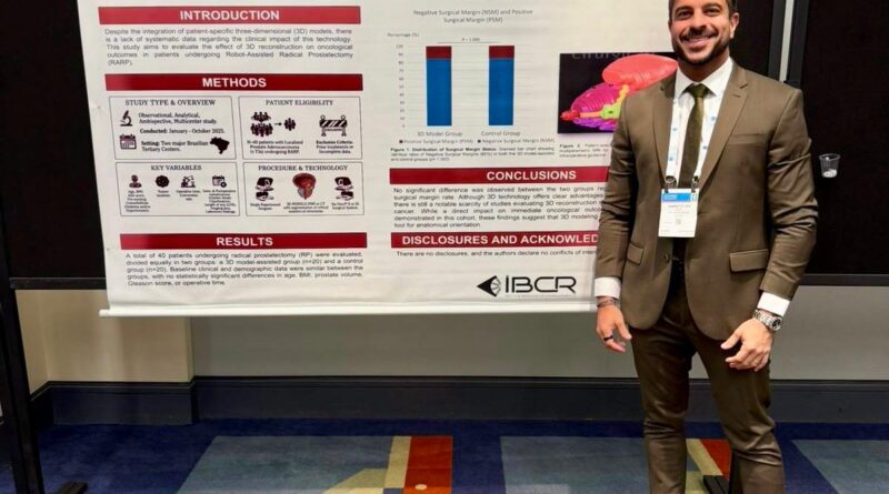Baiano apresenta estudo em maior congresso de urologia do mundo
