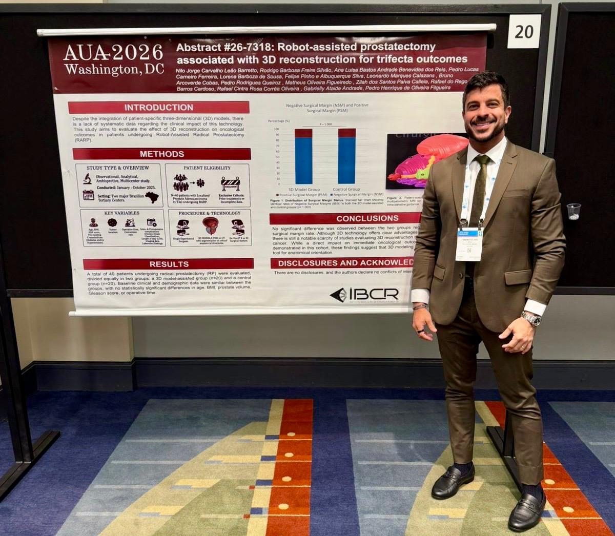 Baiano apresenta estudo em maior congresso de urologia do mundo