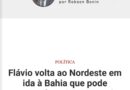 Presidente do PT diz que a máscara de ACM Neto vai cair com vinda de Flávio Bolsonaro à Bahia