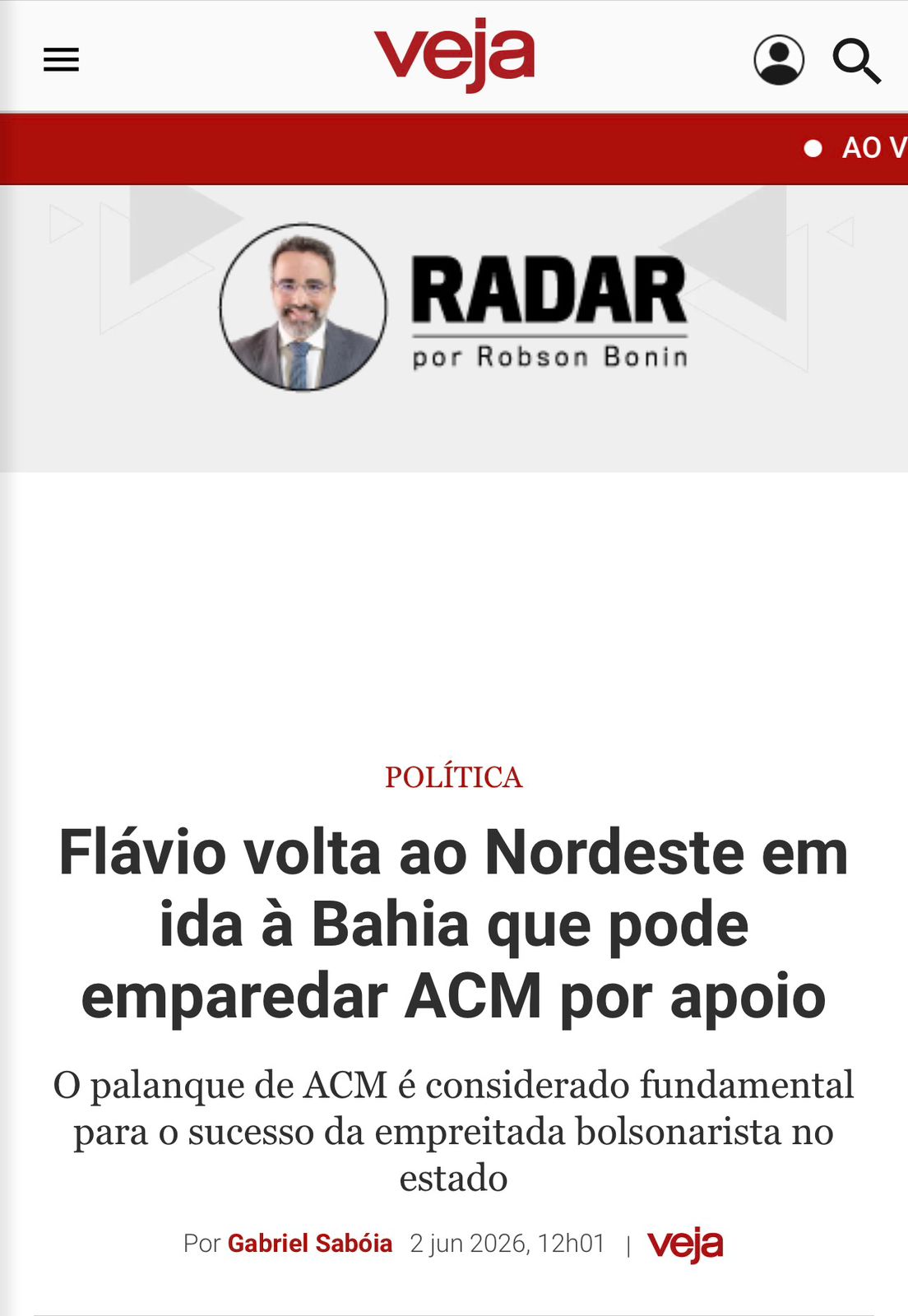 Presidente do PT diz que a máscara de ACM Neto vai cair com vinda de Flávio Bolsonaro à Bahia