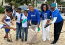 Projeto Mares mobiliza estudantes em limpeza de praia no Dia Mundial dos Oceanos