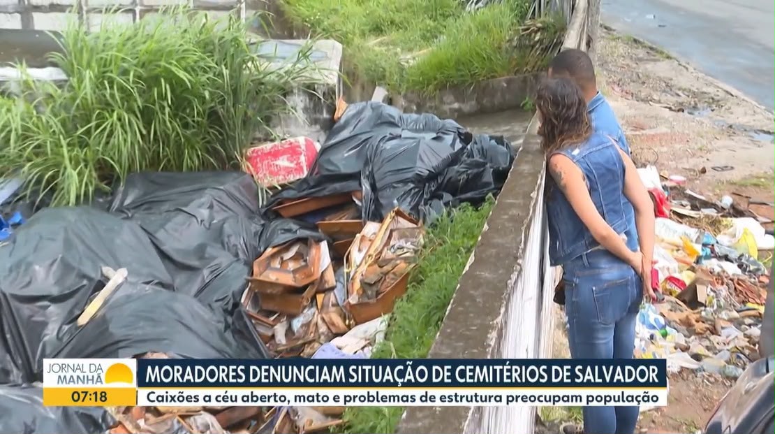 “Salvador está abandonada”, afirma Robinson Almeida após TV de ACM Neto revelar descaso com os cemitérios públicos municipais